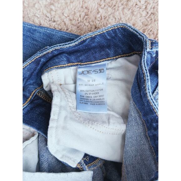 Joe's Jeans Skinny Ankle Jeans Distressed Stretch 26 Edgy Grunge Streetwear Fall - Picture 4 of 6